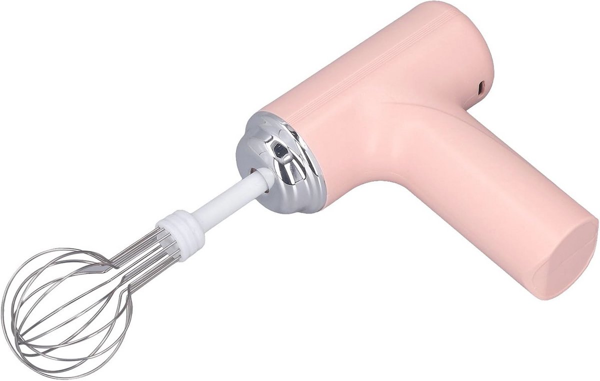 Draadloze elektrische eierklopper met 3 snelheden voor cappuccino, matcha en deeg