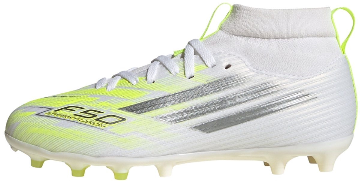 Adidas Performance F50 Sparkfusion League Mid Cut Firm Ground / Artificial Ground Voetbalschoenen Kids - Kinderen - Wit