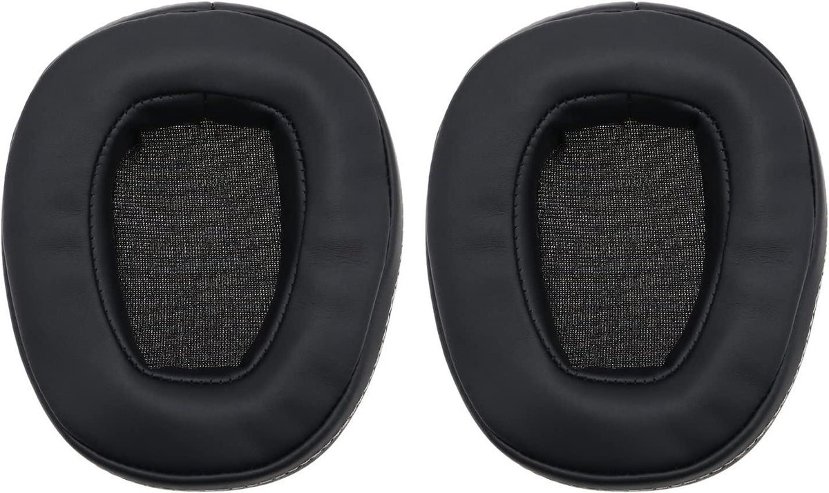 Allecta - Oorkussens voor Bedrade Hoofdtelefoon - Vervanging Zacht Comfort - PU Lederen Oorkussens - Headset Reparatie Onderdelen - Zwart.
