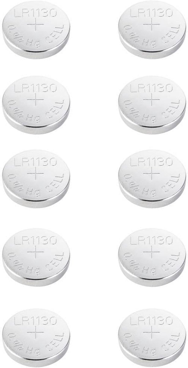 Alkaline Knoopcel AG10 LR 1130 1,5V - 10 Stuks
