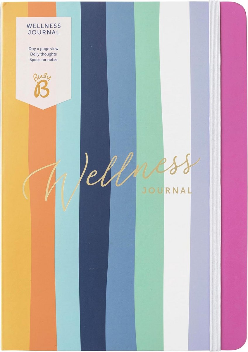 Compact Wellness Dagboek - A5 Ongedateerd met Pagina-indeling voor Zelfzorg en Intenties