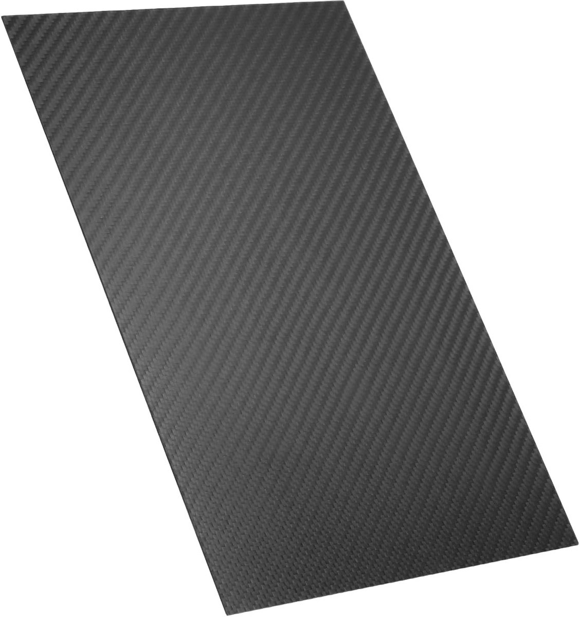 Koolstofvezelplaat 1 x 200 x 300 mm - Zwart