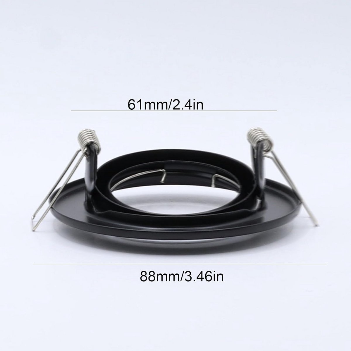 10 LED inbouwspots GU10 met rond inbouwframe en draaibare plafondspots