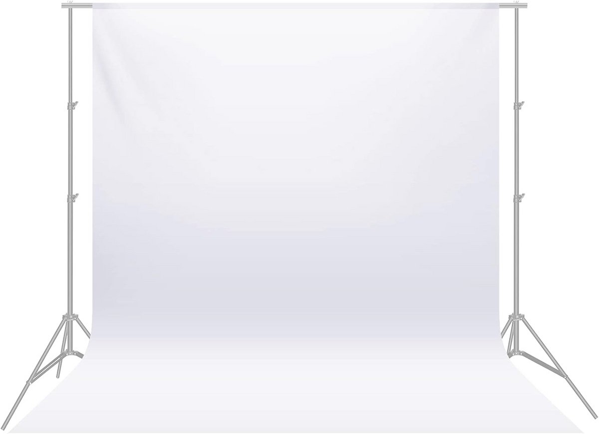Opvouwbare Fotografie Achtergrond 3x3,6 m - Wit voor Video en Televisie