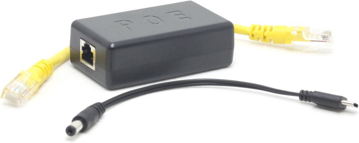 Actieve PoE Splitter Type-C 12V 2A - 2.5G Gigabit Ethernet