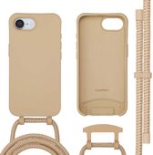imoshion Hoesje - Geschikt voor iPhone 17e / 16e - Color Backcover met afneembaar koord geschikt voor MagSafe - Nude