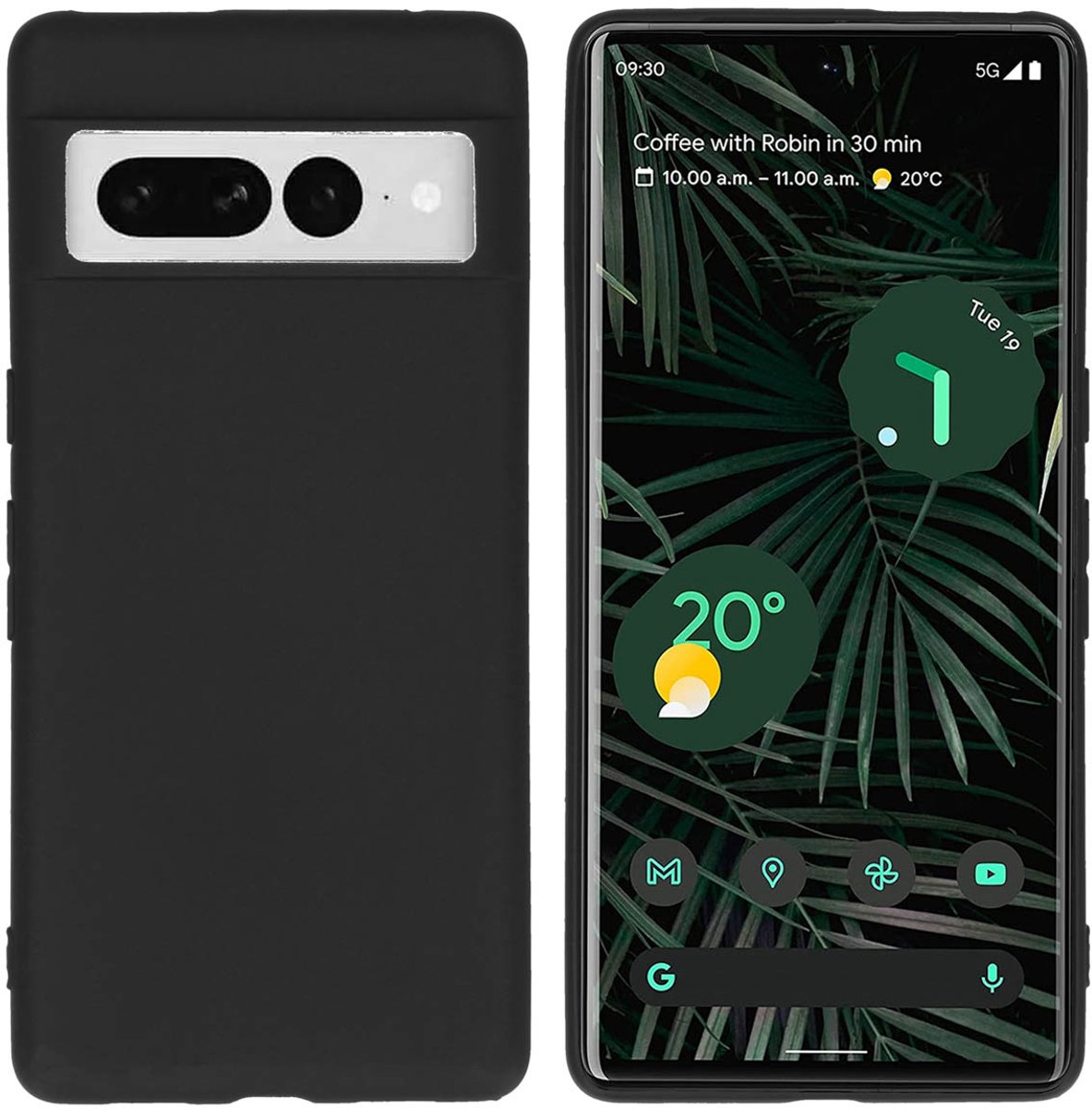 imoshion Hoesje - Geschikt voor Google Pixel 7 Pro - Color Backcover - Zwart