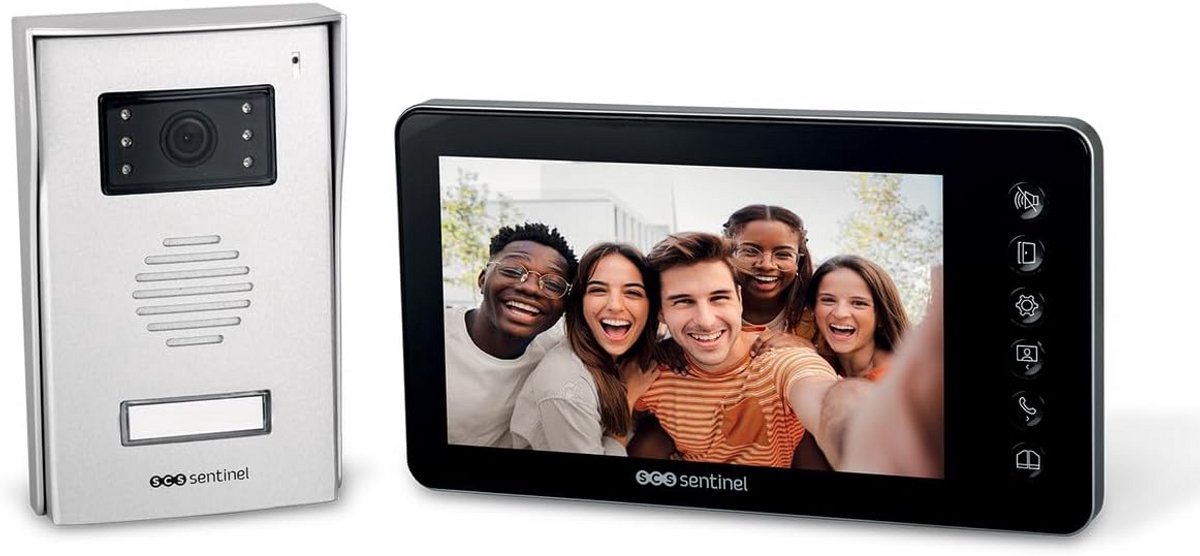 Bedrade Video-Intercom met 7 Inch LCD Scherm, Nachtzicht en Poortbediening