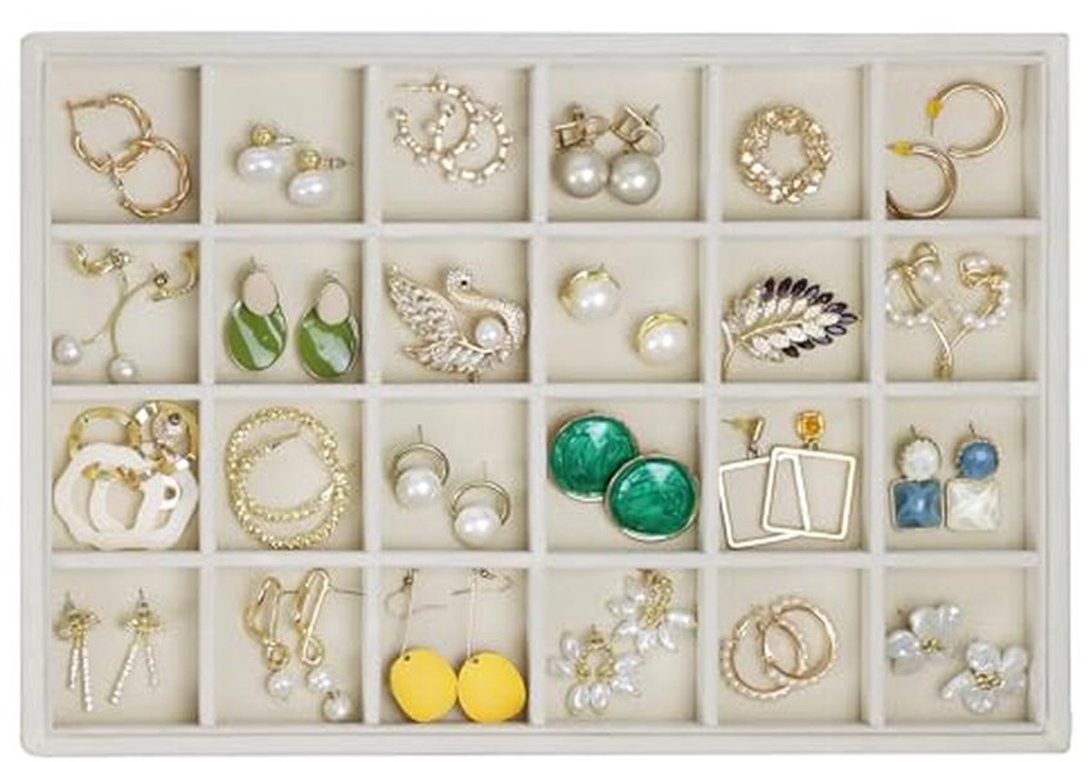 Fluwelen Sieraden Organizer voor Brillen en Accessoires