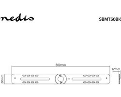 Stevige Wandsteun voor Soundbar - Geschikt voor Sonos PLAYBAR - Zwart