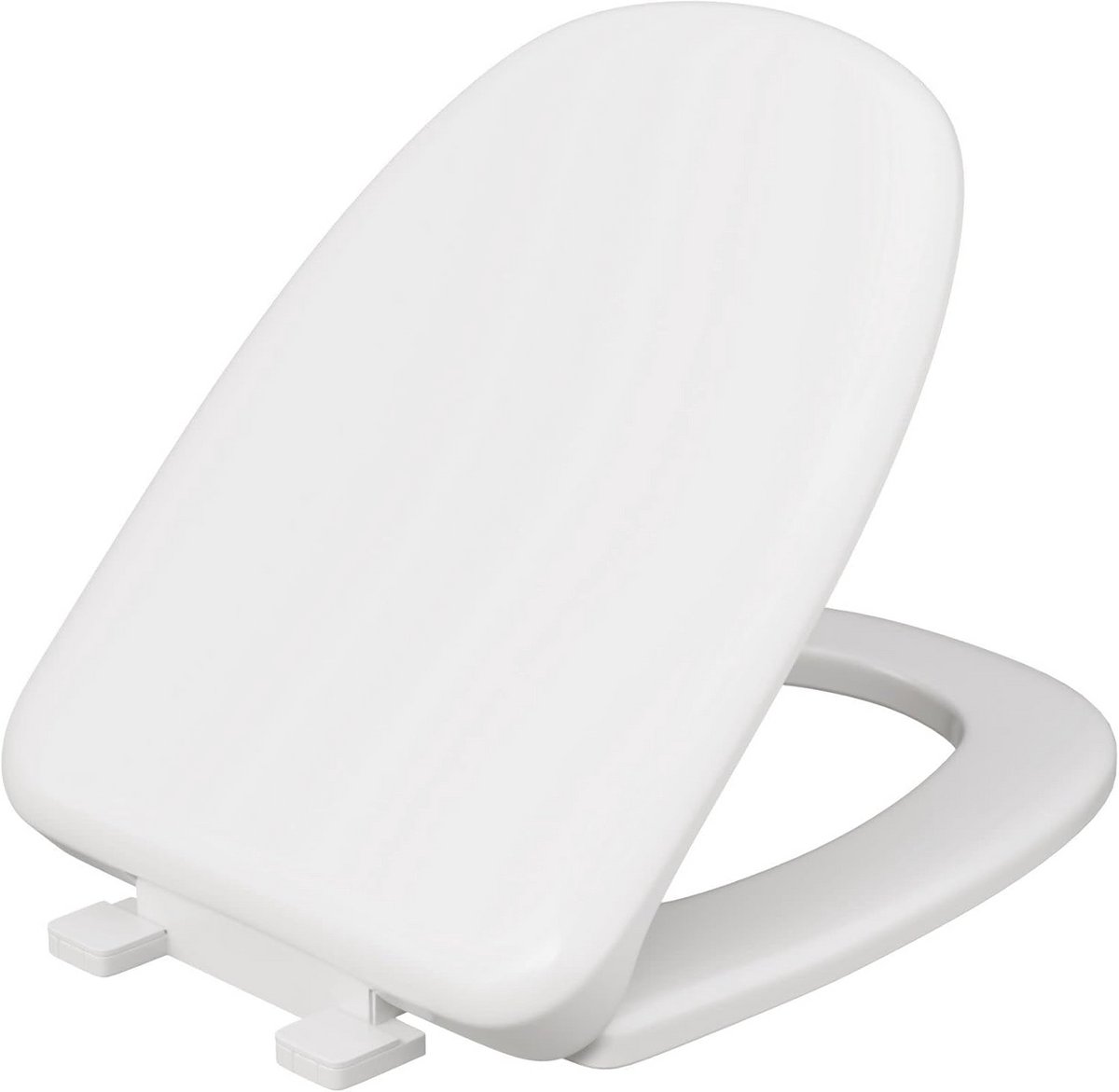 Toiletbril - Langwerpige Deksel - Badkamer Vernieuwen - Zachtsluitend Systeem - Langwerpig Model - Wit