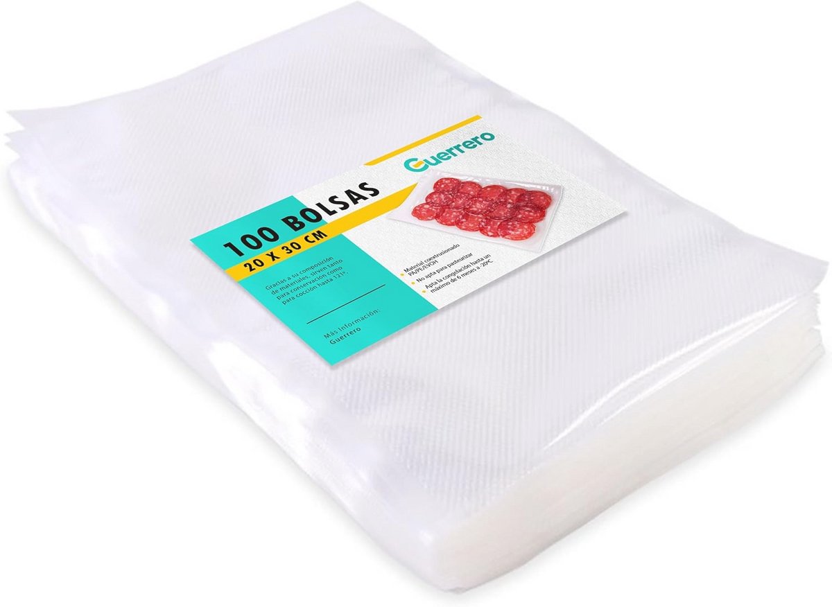 Vacuumzakken voor Voedsel - 100 Stuks 20 x 30 cm - Ideaal voor Opslag en Koken