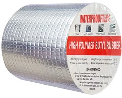 Waterdichte Butylband voor Buiten - Zelfklevend Afdichtband voor Daklekkage en Reparaties (10 cm x 5 m)
