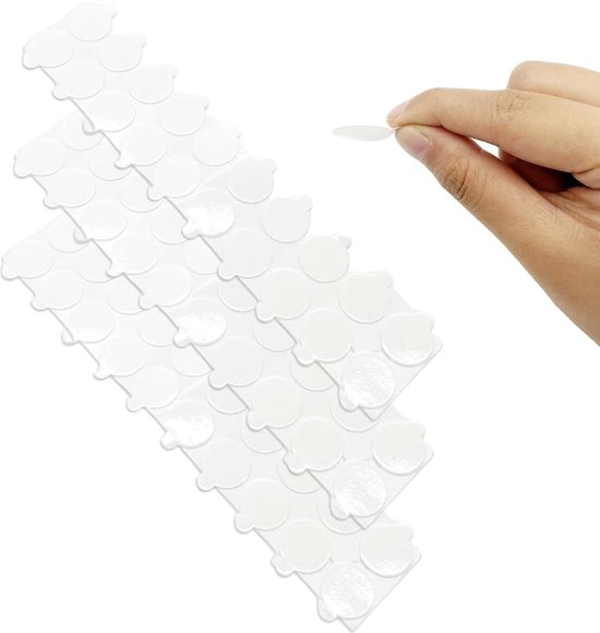 CANOPUS Dubbelzijdige Kleefpads – 8 Stuks, Rond, 50 Mm – Extra Sterk, Waterdicht – Voor Binnen & Buiten