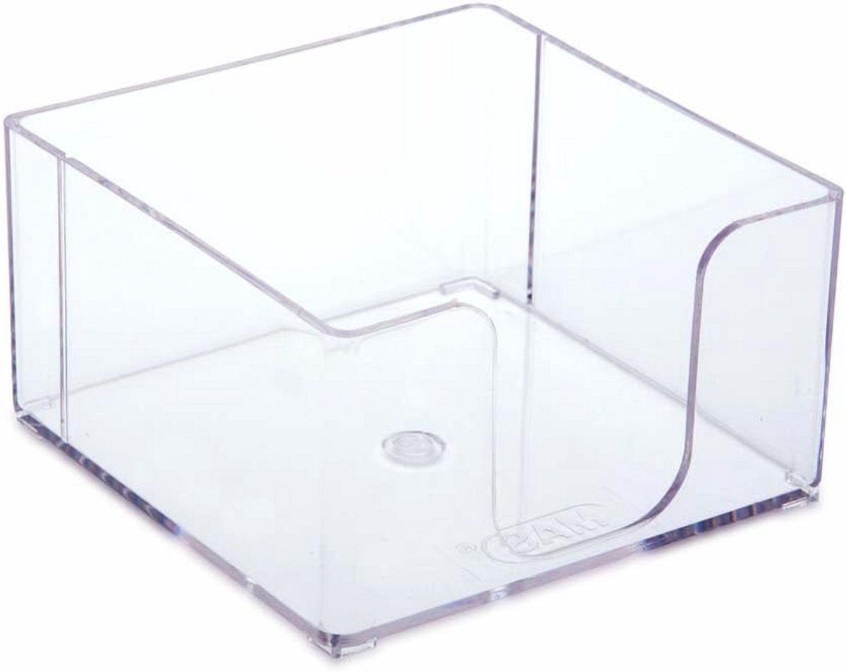 Memo Lade 865 - Transparante Kunststof Notelet Box van 9 x 9 cm