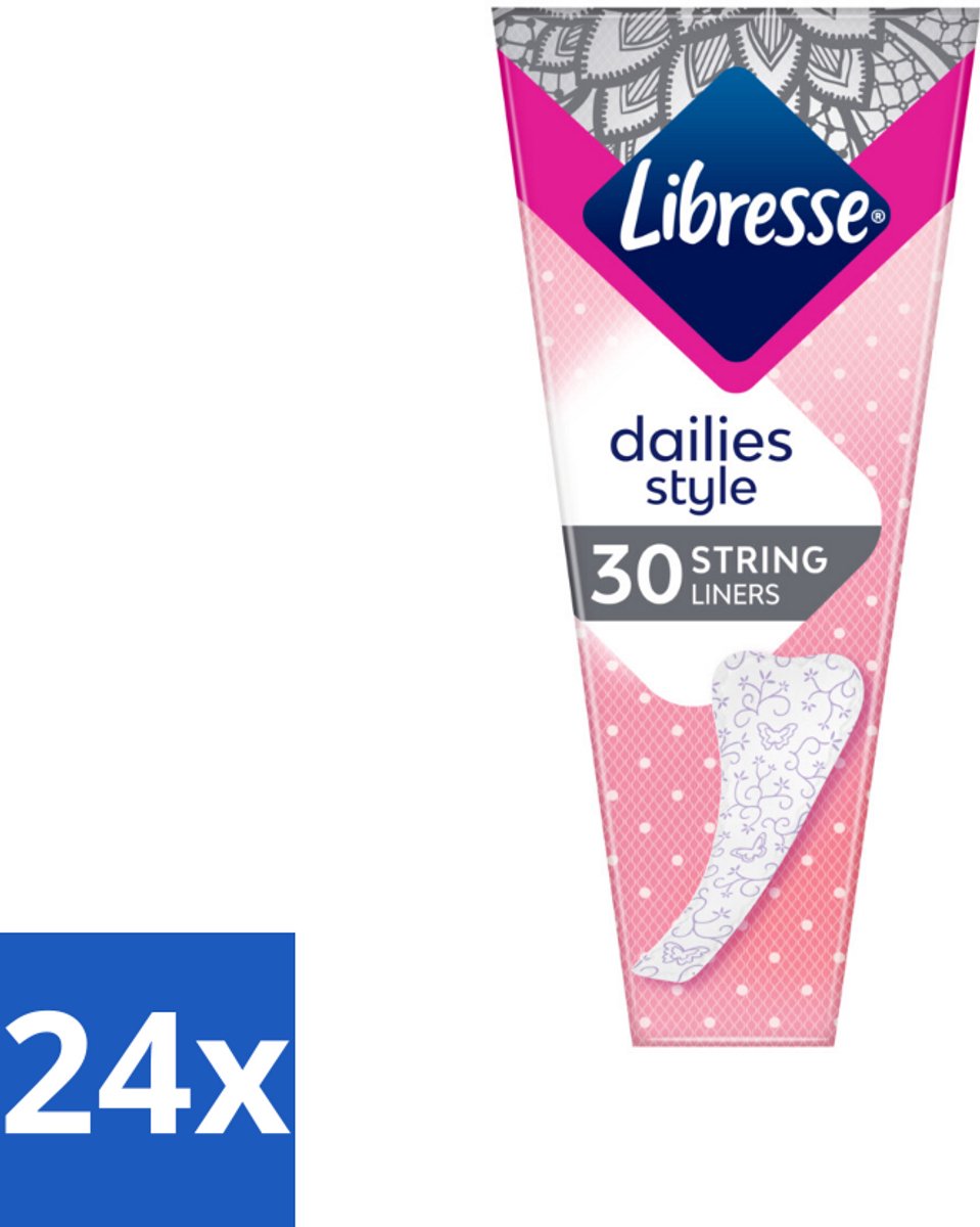 Libresse – Inlegkruisjes – Fresh String – Voor stringslips – 30 Inlegkruisjes - Voordeelverpakking - 24 stuks