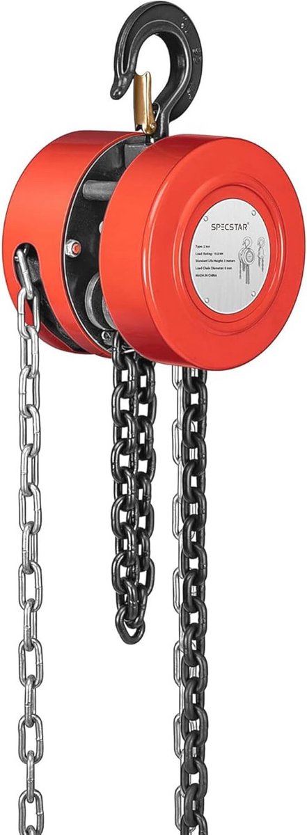 Handmatige Kettingtakel met 1250 kg Capaciteit en 3m Hefhoogte