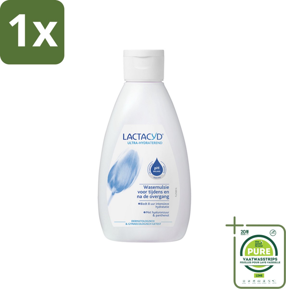 1 x Lactacyd – Ultra Hydraterend – Voor tijdens en na de overgang – 200 ml - Overgang - Hydraatatie - Jeuk - Droogheid - Intieme Verzorging