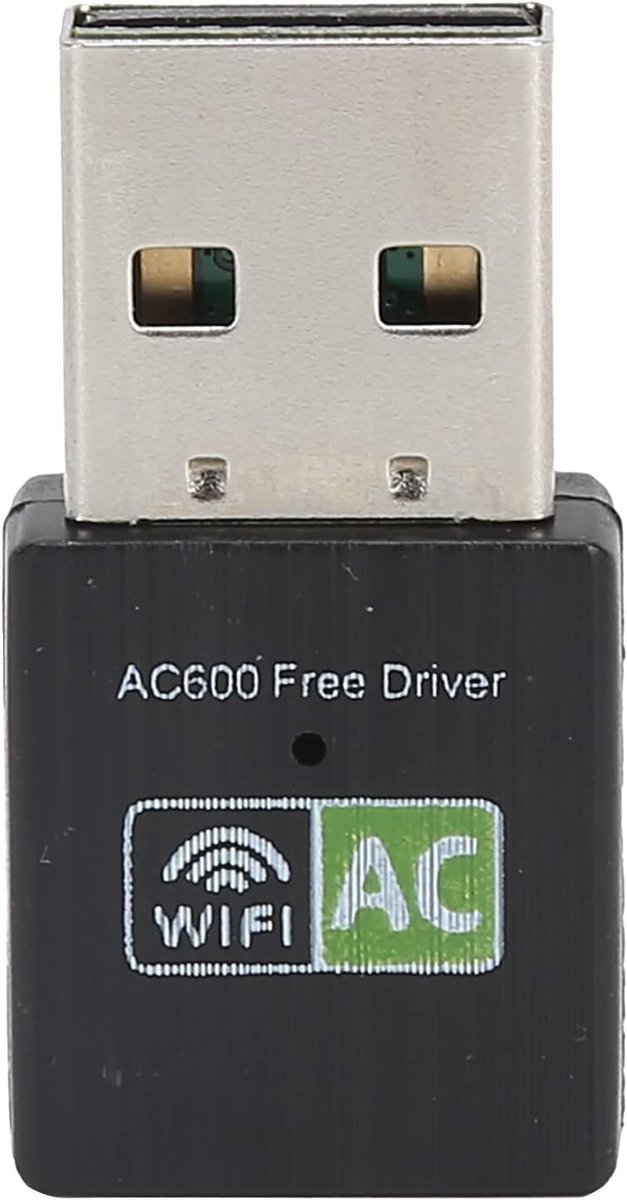 Dual-Band USB Wifi Adapter 600 Mbps voor Snelle Draadloze Verbinding Zonder Installatie