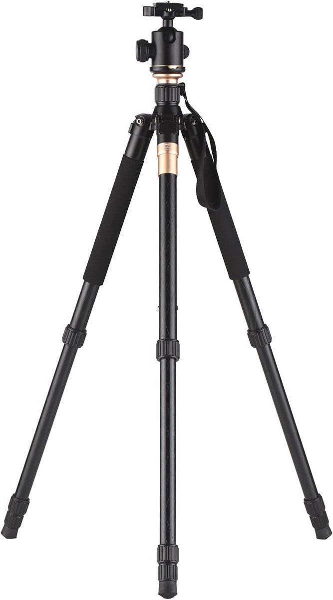 Draagbaar Fotostatief 158 cm Met Panorama Kogelkop en Draagvermogen van 10 kg