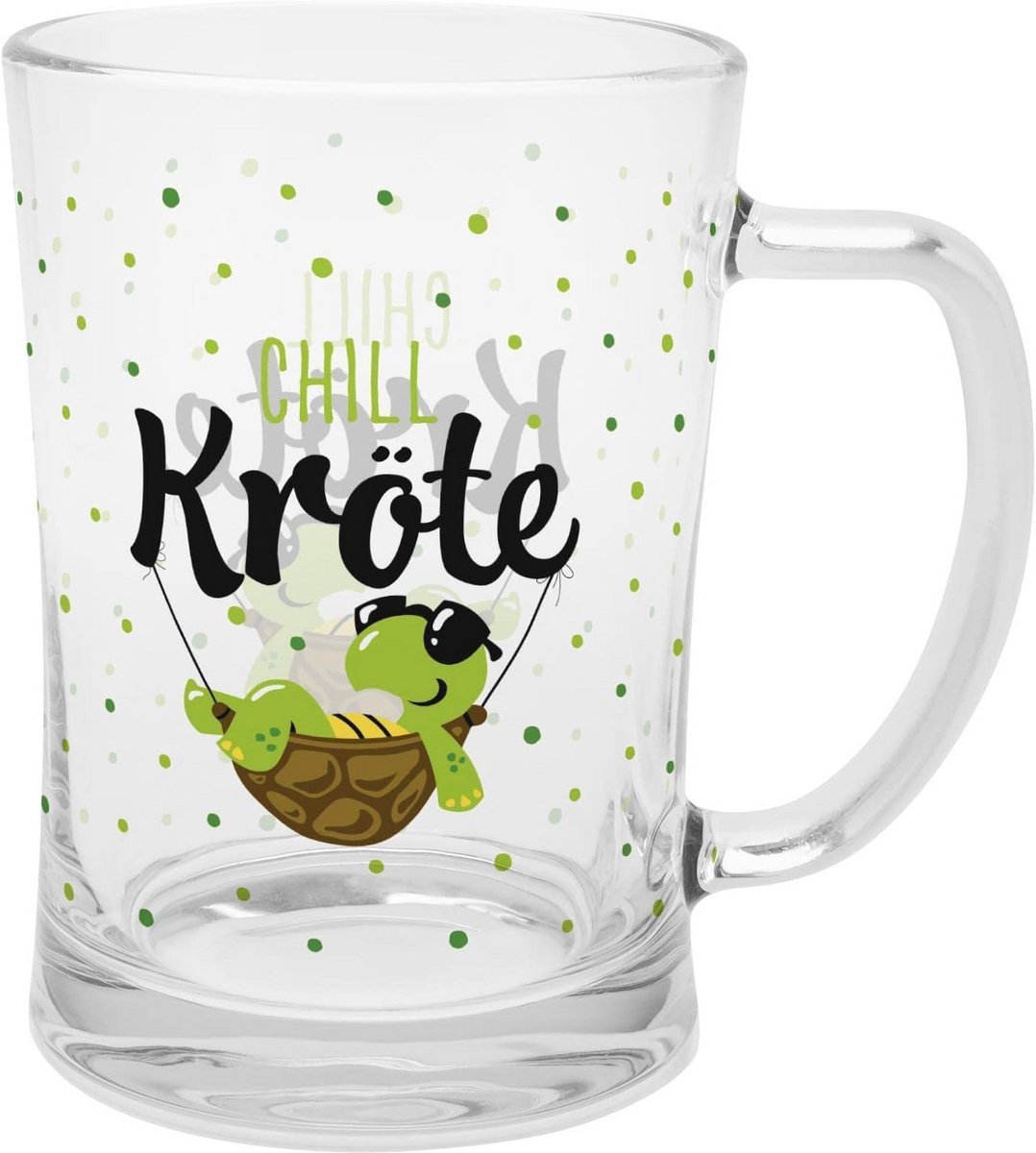 Groot Bierglas met Lachende Tekst - 60cl Drinkglas