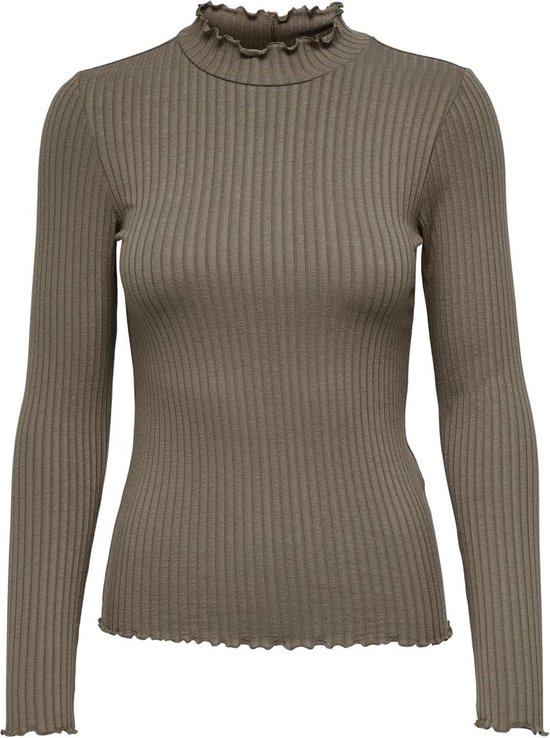 Dames Dunne Top met Lange Mouwen Basis Ronde Hals Hooggesloten Dames Dunne Top met Lange Mouwen Basis Ronde Hals Hooggesloten