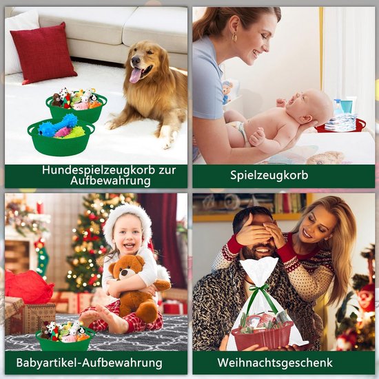 Geschenkmand, lege opbergmand, gevlochten mand voor