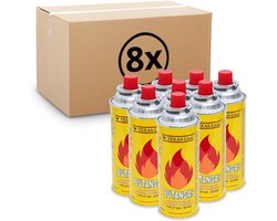 8 Stuks Universele Gaspatronen met Schroefdraad voor Camping Kooktoestel en Fornuis