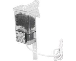 Hang-on Aquariumfilter met Stille Werking en Instelbare Stroom - 2.5W Externe Filter voor Aquariums tot 35cm - Eenvoudige Installatie - Aquarium Filter met Opknoping Design