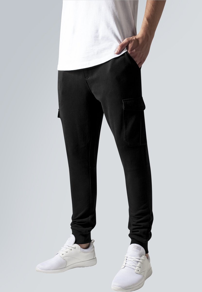 Urban Classics Fitted Heren Trainingsbroek – 4XL Zwart