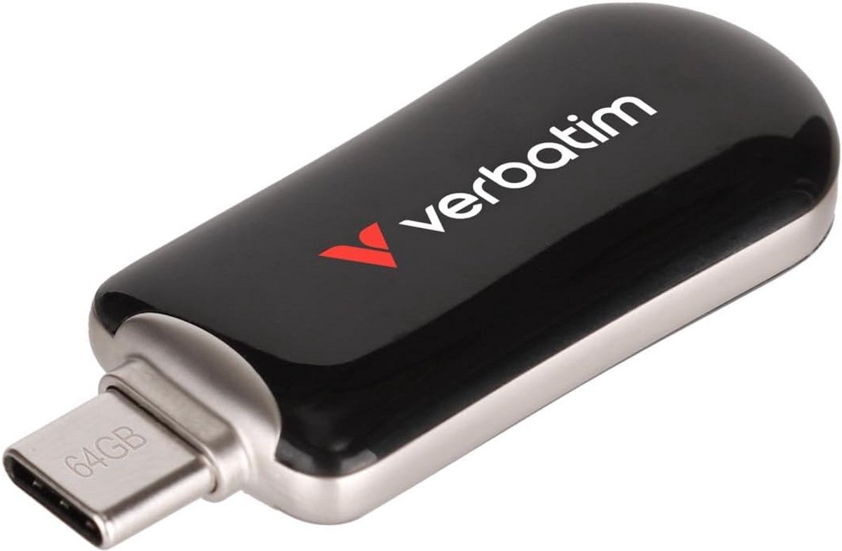 USB-C Flash Drive 64GB Zwart Hoge Snelheid Geheugenstick