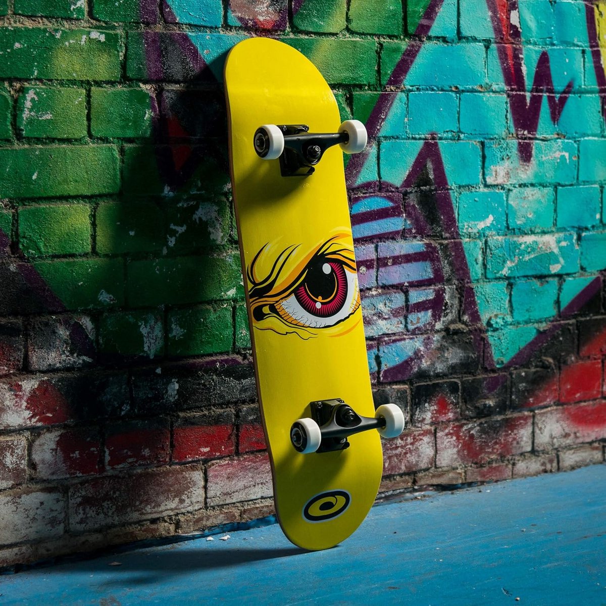 Complete Double Kick Trick Skateboard voor Beginners Hoge Kwaliteit Esdoorn Dek Geel