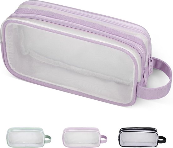 Zwart Pennenetui Van Kort Fluweel – Grote Capaciteit, Wasbaar, Ideaal Voor Pennen, Make-up En Accessoires