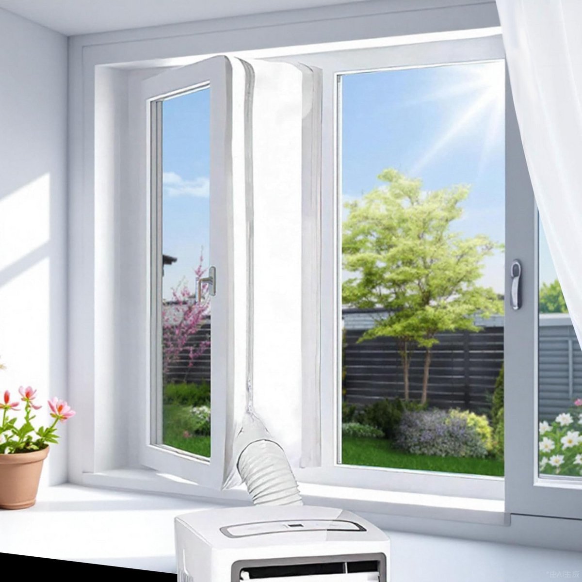 Universele Raamafdichting voor Mobiele Airco - 400 cm Ritssluiting