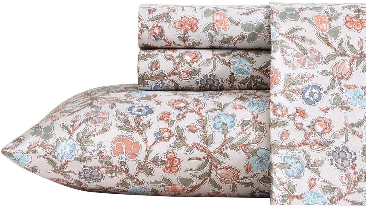 Unyqoos® Zacht en ademend queensize beddengoed met bloemendessin voor dagelijks comfort