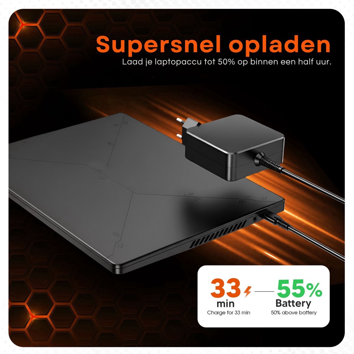 45W USB-C Laptop oplader voor HP Chromebook x360 en Pavilion x360 – Alle modellen vanaf 2018 – Kabel + Adapter — cadeau in Cadeau-ideeën - foto 6