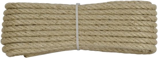 Natuurlijke henneptouwen 24 mm dikte sterke jute touwen natuurlijk