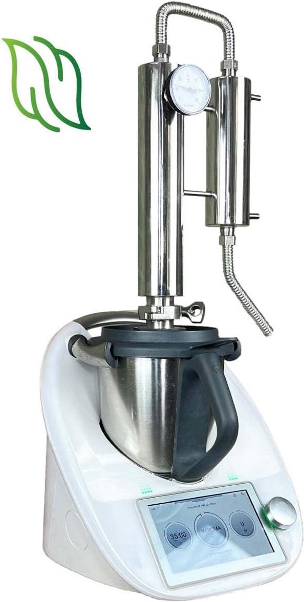 Distilleerapparaat Roestvrij Staal voor Keukenmachine - Etherische Olie & Hydrolaat Maken