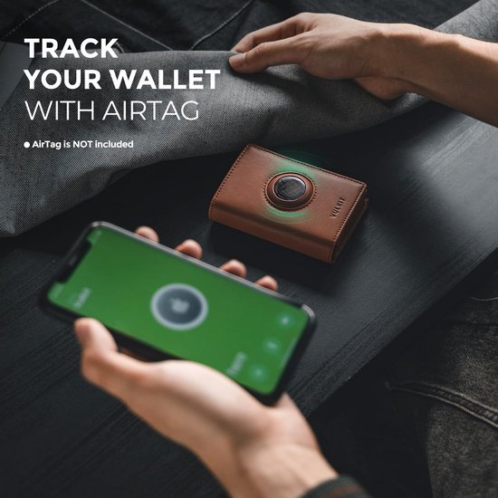 VULKIT Paspoort Portemonnee Compatibel met Airtag Houder RFID