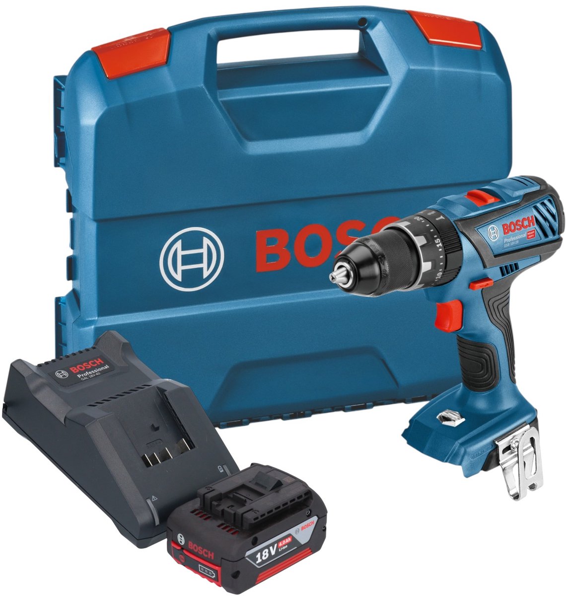 Bosch GSB 18V-28 Professional accu-klopboormachine 18 V 63 Nm + L-koffer - zonder accu, zonder oplader