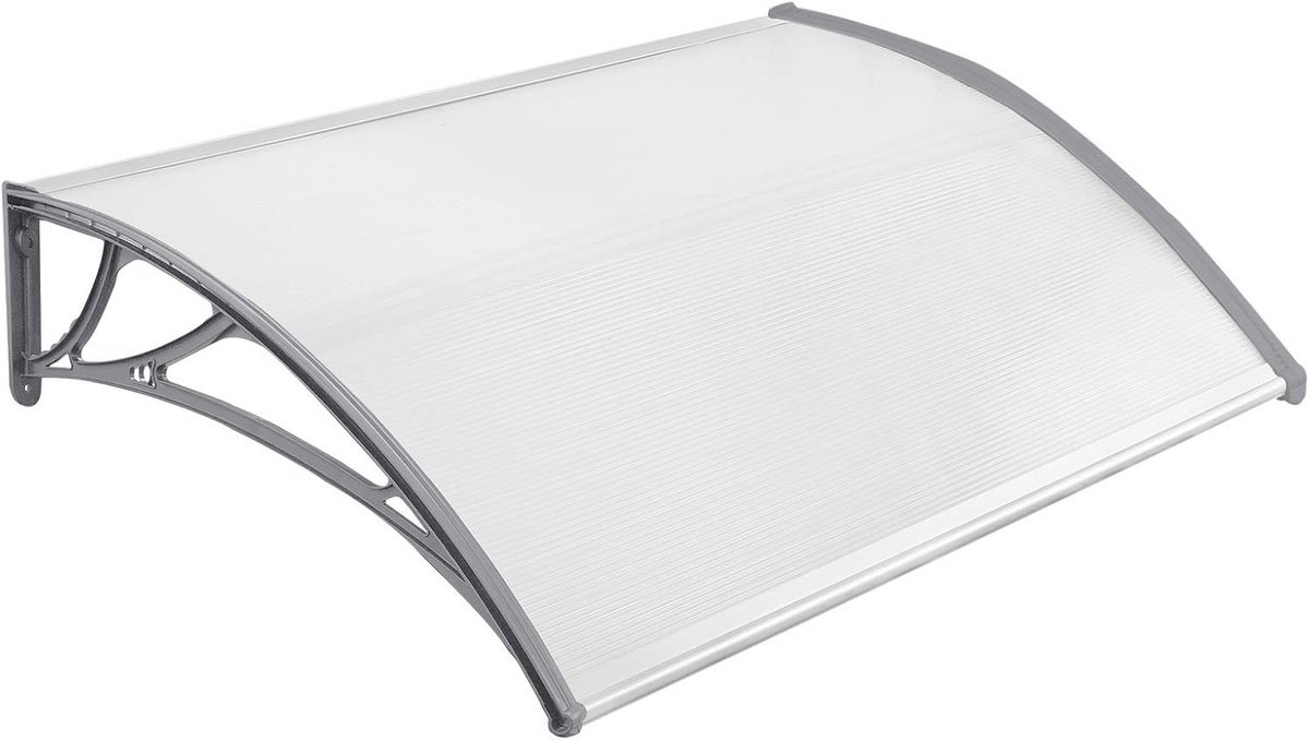 Luifel 150 x 100 cm voor voordeur en raam - Polycarbonaat en Aluminium