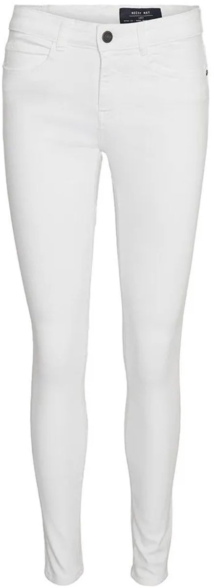 Noisy May Eve Skinny White Lage Taille Jeans Wit 29 / 32 Vrouw