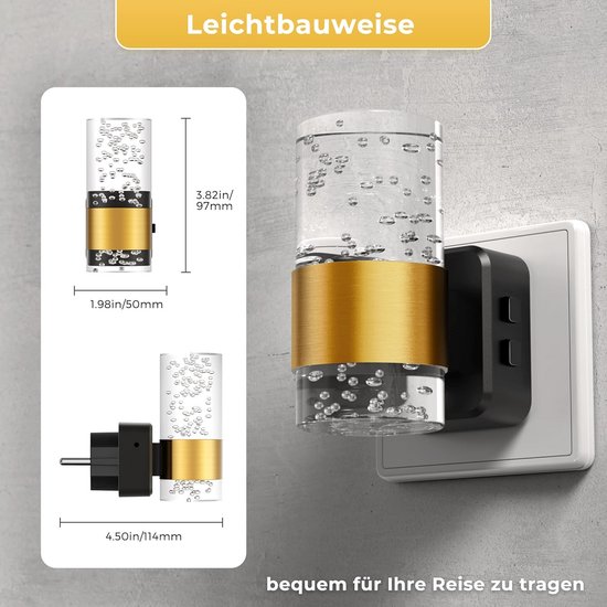 Nachtlampje Stopcontact met Schemeringssensor - LED Stekkerlicht voor Hal, Slaapkamer, Trap, Keuken, Badkamer, 0-100 Lumen, 3CCT — afbeelding 5