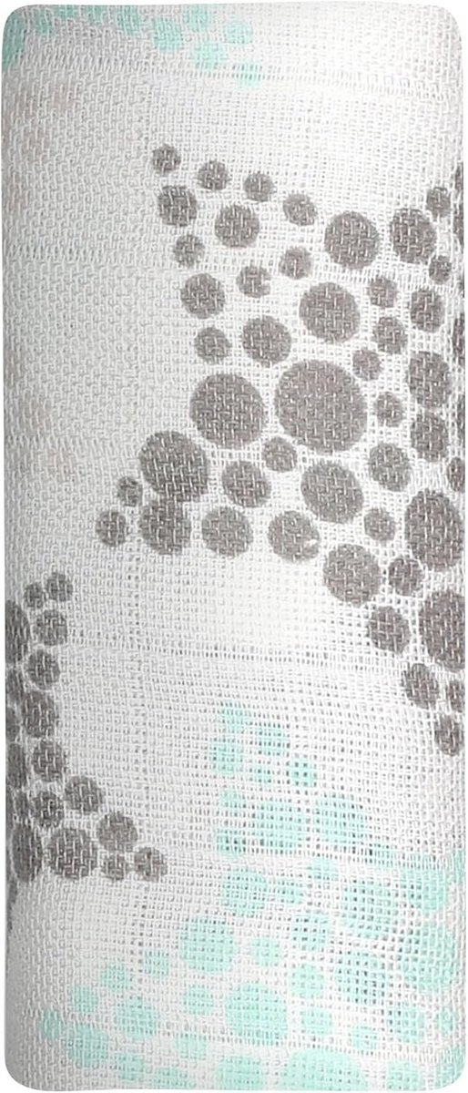 Muslin Doek 100% Katoen 70 x 70 cm - Sterrenmotief - Licht & Ademend - Veelzijdig - Sneldrogend