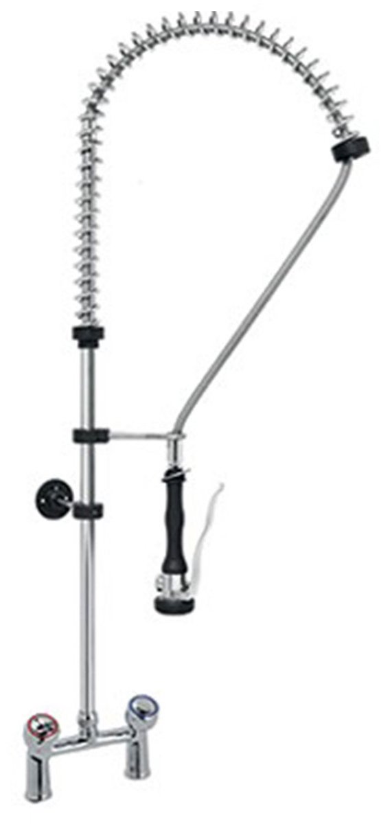 Monolith® - Professionele Horeca kraan - Voorspoeldouche - mengkraan - RVS / INOX spoelkraan - 36x18x107 cm (DxBxH) - 7 kg - 6795