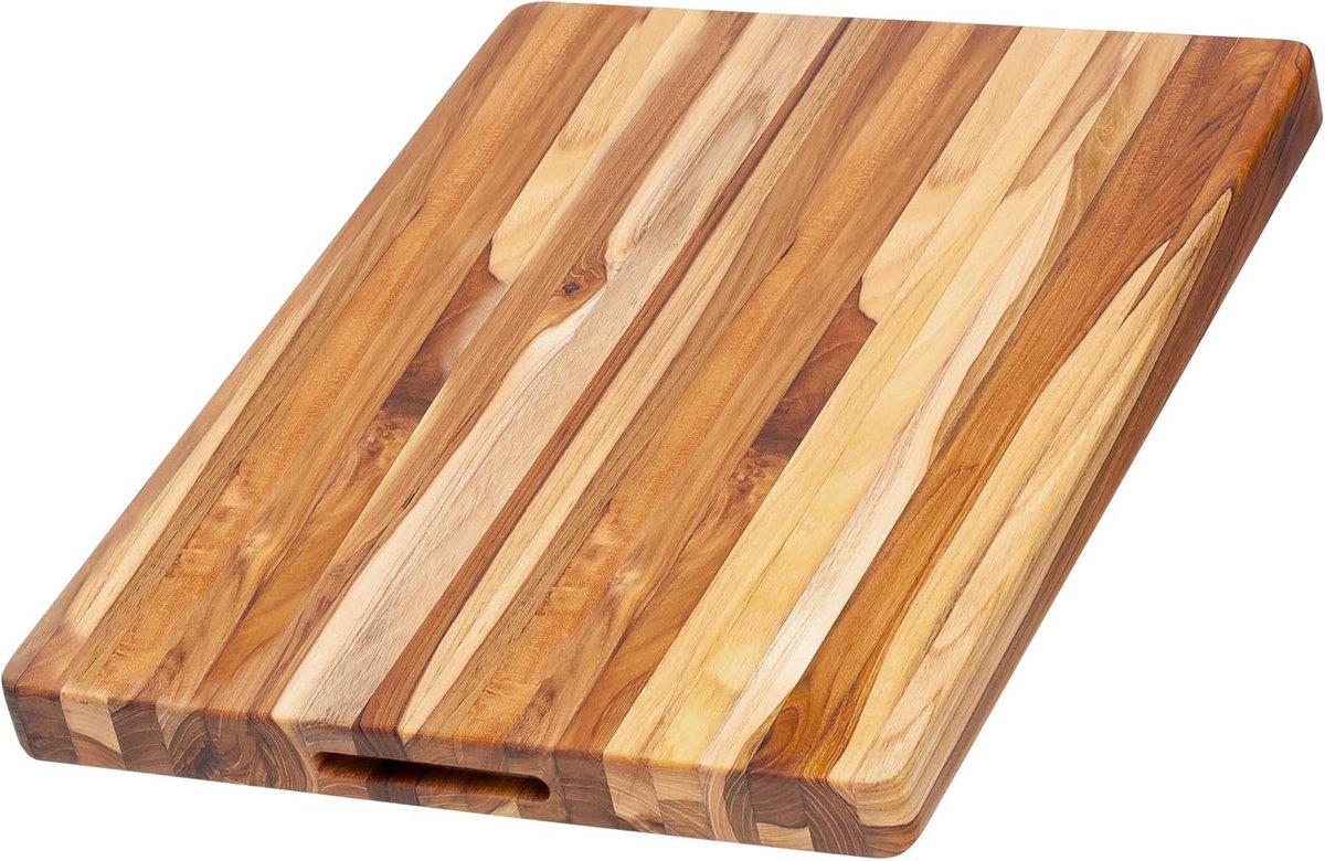Snijplank massief teakhout 51x38x3,8 cm - duurzaam hout uit Java