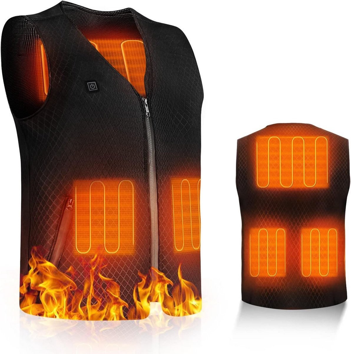 Verwarmd Vest met 3 Warmtestanden en 5 Verwarmingszones voor Heren en Dames