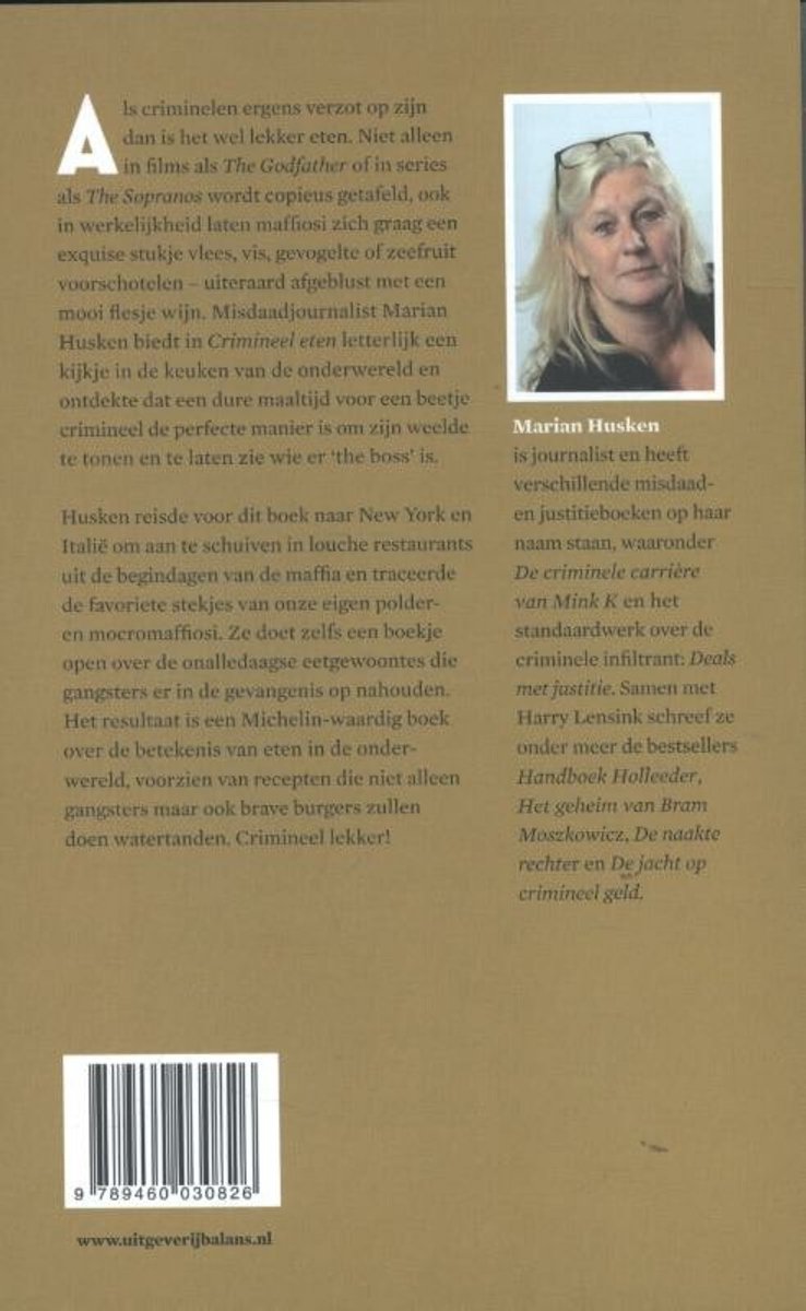 Crimineel eten - back cover