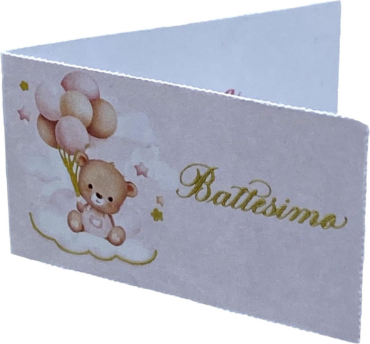 Persoonlijke Gasten Geschenken Doopsuiker Berenkaarten Roze (100 Stuks)