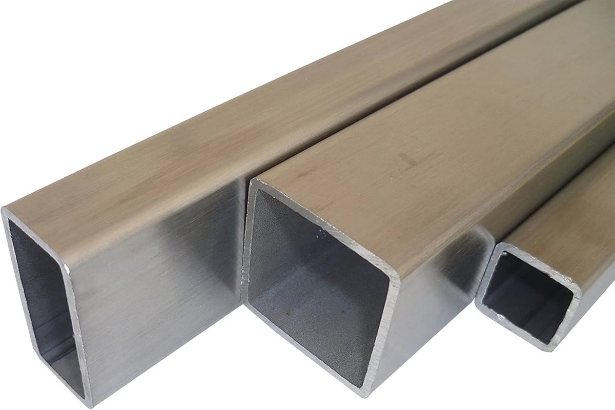 Roestvrij Stalen Vierkante Buis 30 x 30 x 2mm - Geslepen K240 - Lengte 1m
